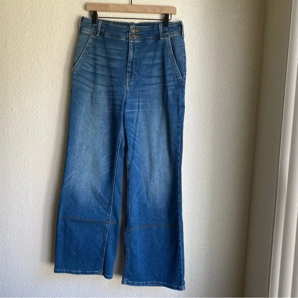 Anthropologie Pilcro Eventide Trouser High-Rise Wide-Leg Jeans - Picture 3 of 9